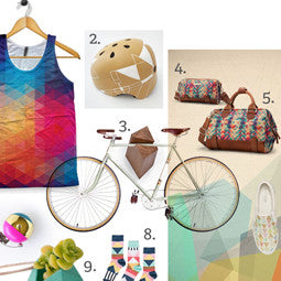 Geometric Print Bike Style and Mosaic Inspiration