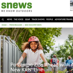Snews Announces Kids Line To the Outdoor Industry