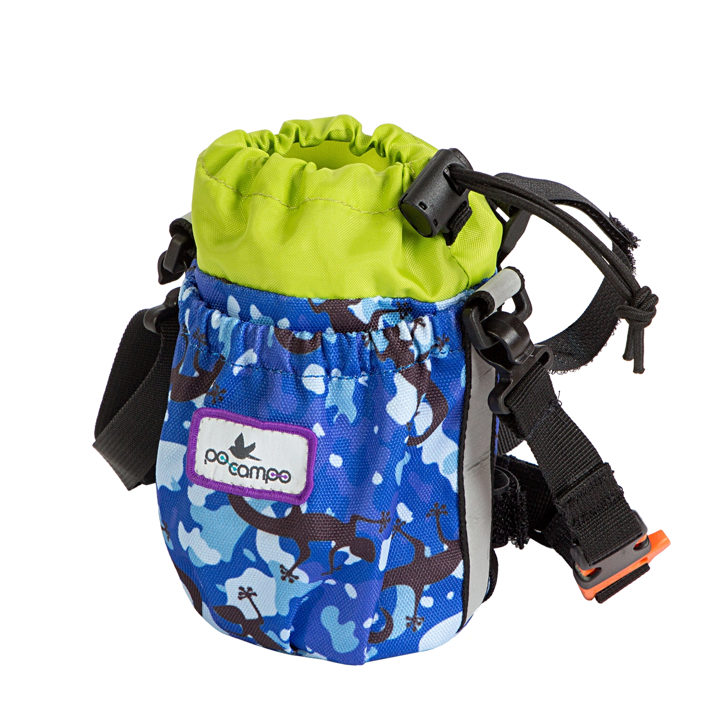 Bolt Water Bottle Holder - Po Campo color:blue gecko;