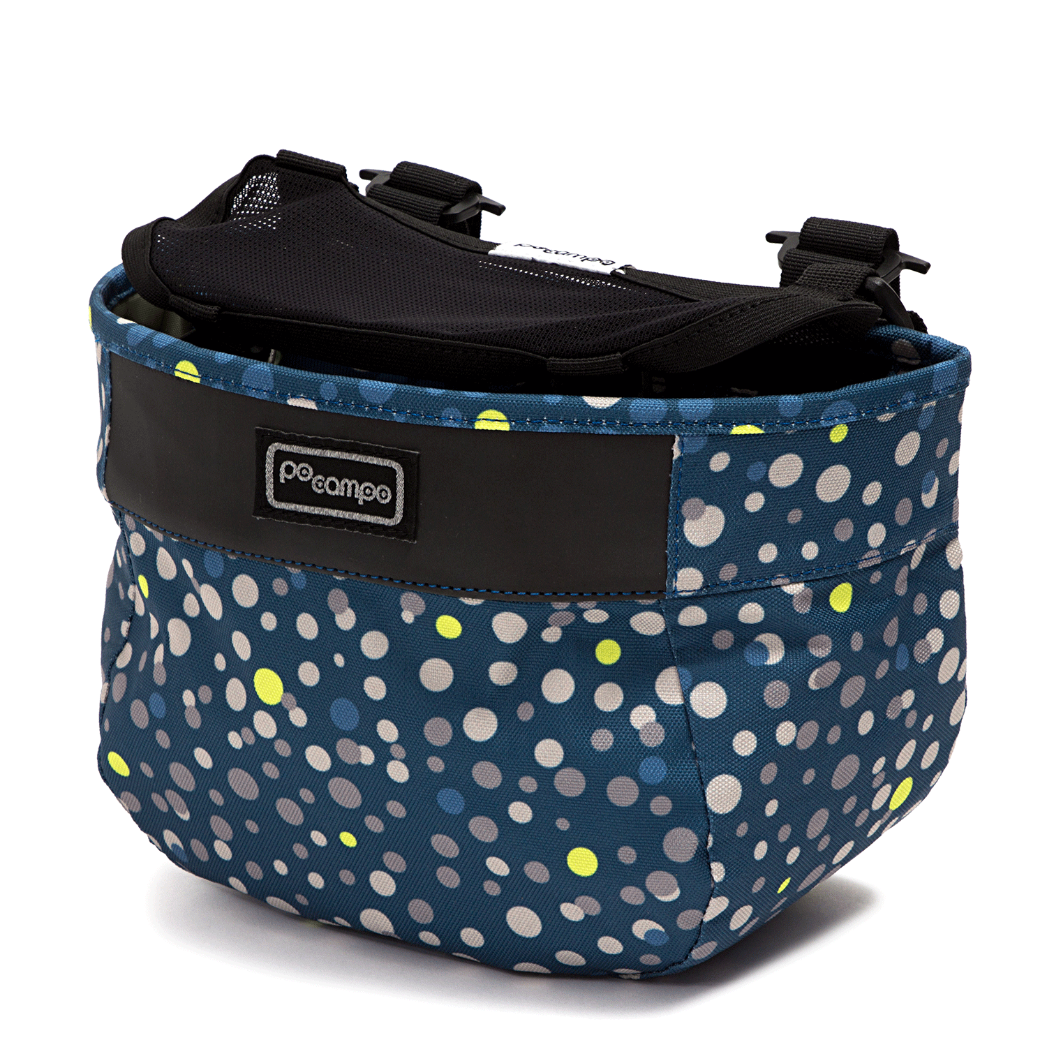 Crescent Bike Basket - Po Campo color:bubbly;