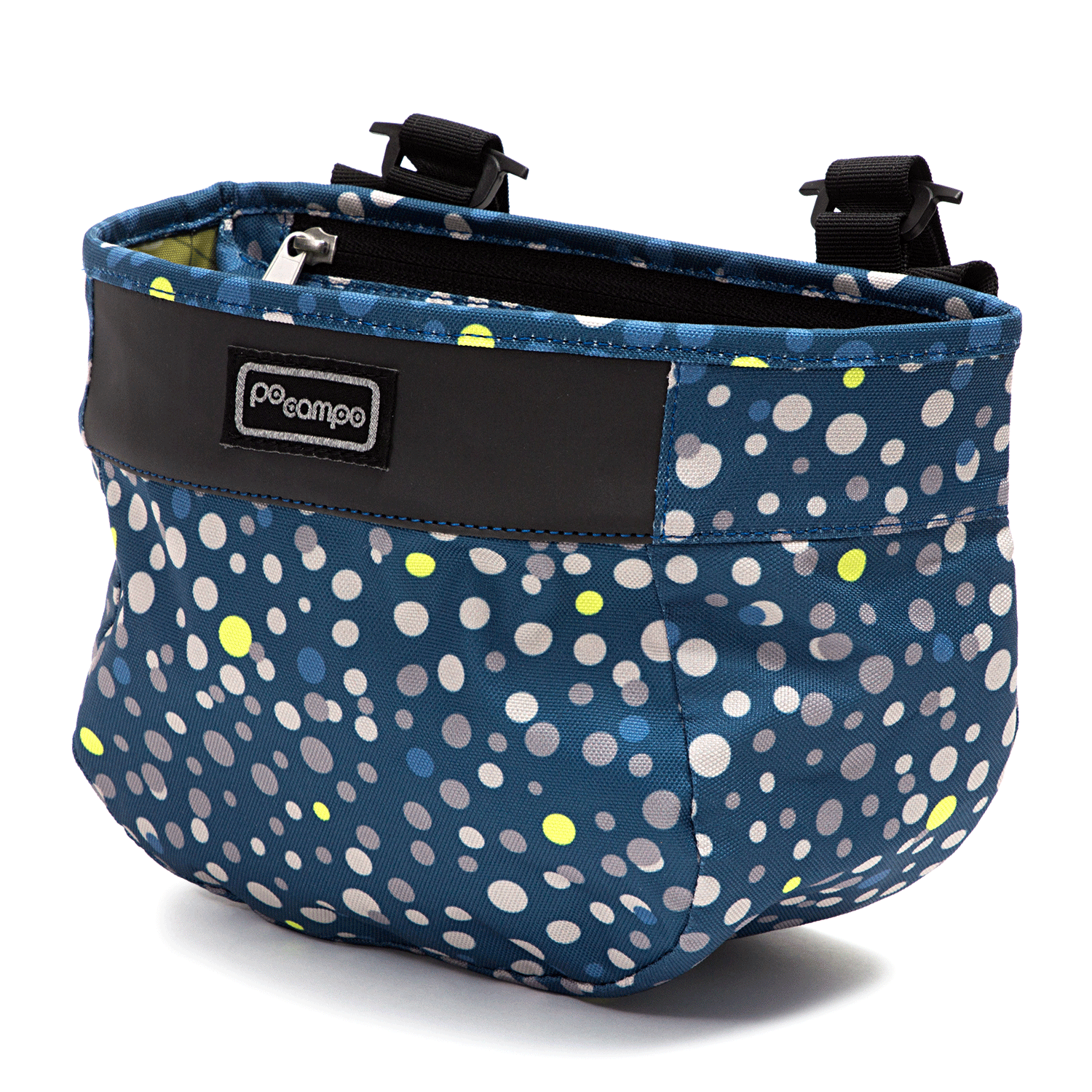 Crescent Bike Basket - Po Campo color:bubbly;