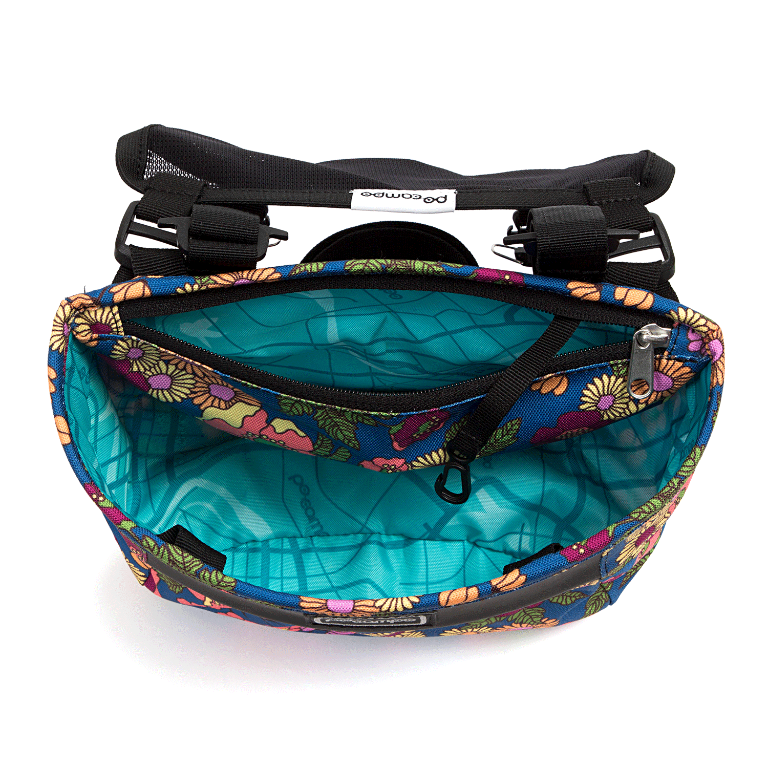 Crescent Bike Basket dimensions - Po Campo color:meadow;