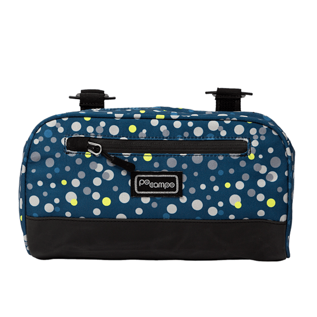 Domino Handlebar Bag front | Po Campo color:bubbly;