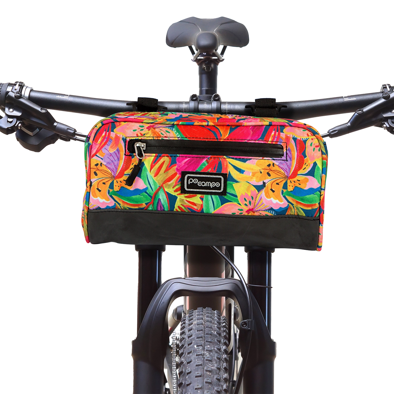 Domino Handlebar Bag - Po Campo color:tropical nights;