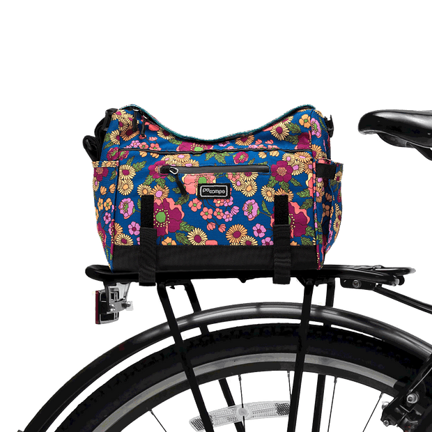 Katy Trunk Bag on bike | color:meadow;