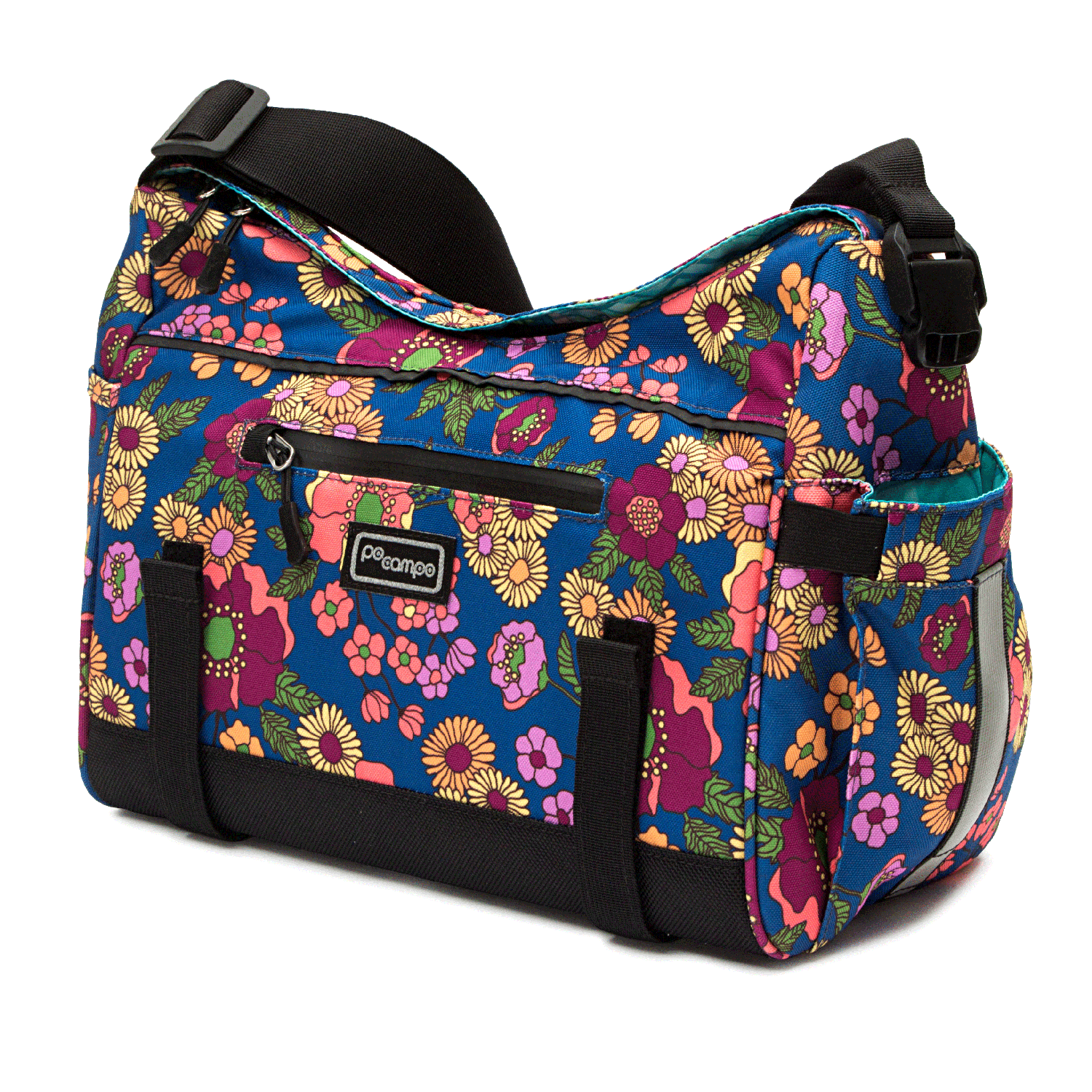 Katy Bike Trunk Bag front - Po Campo color:meadow;