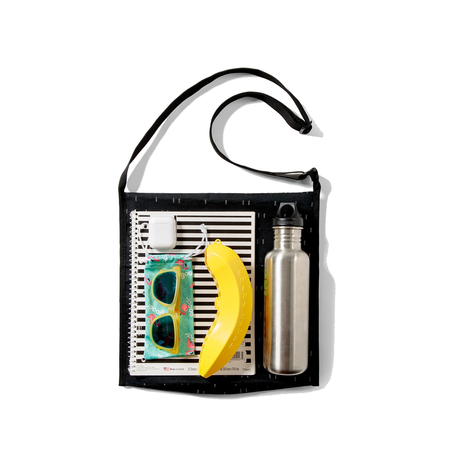 Musette Crossbody Bag in Visi-Hemp