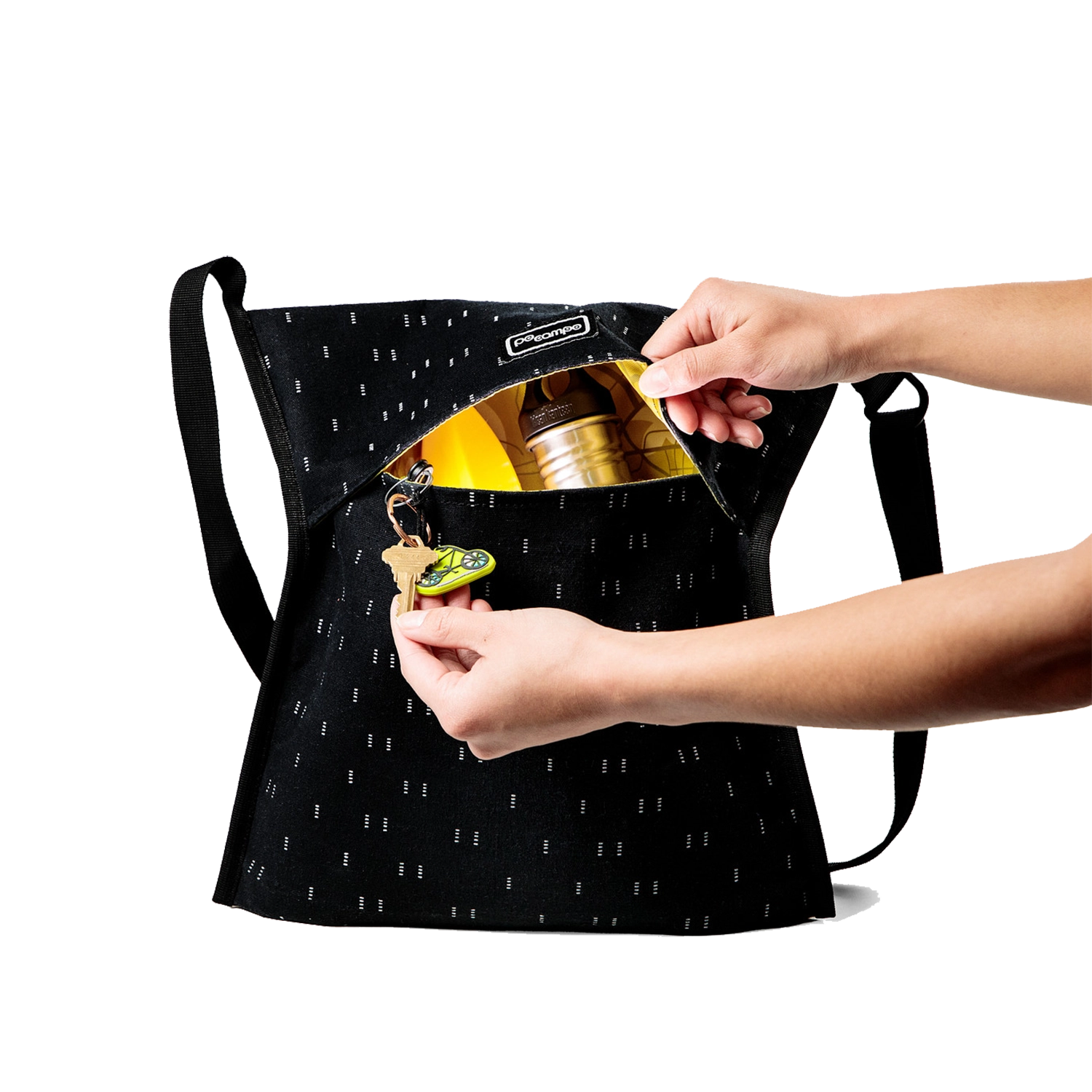 Musette Crossbody Bag in Visi-Hemp