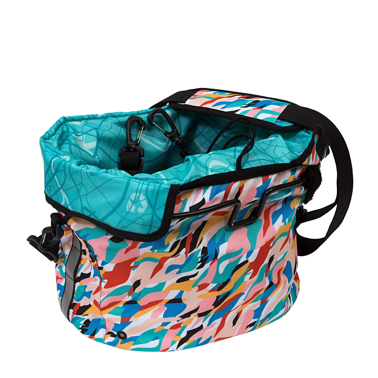 Pinellas Bike Basket - Po Campo color:waves;