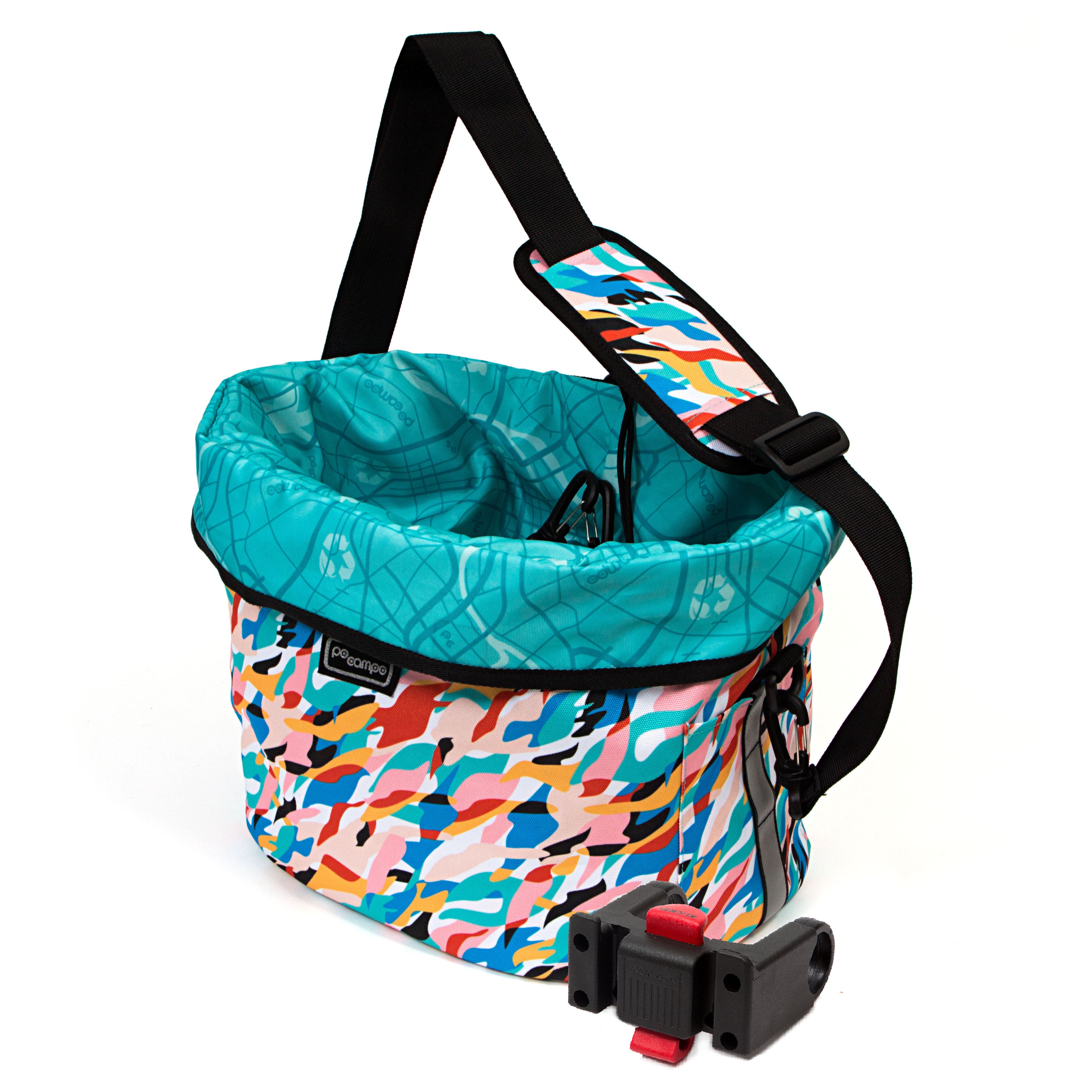 Pinellas Bike Basket - Po Campo color:waves;