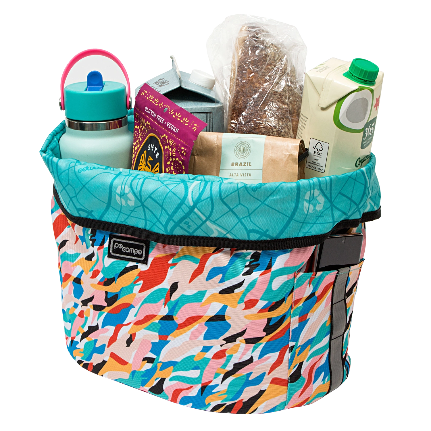 Pinellas Bike Basket - Po Campo color:waves;