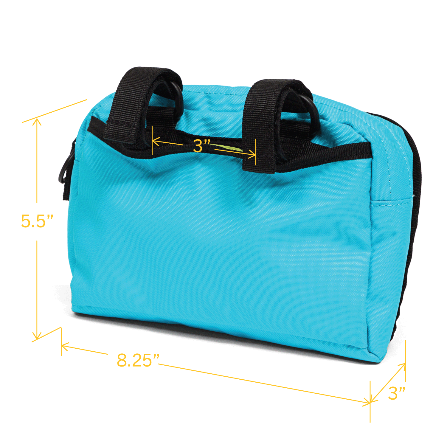 Speedy Kids' Handlebar Bag on Bike - Po Campo color:blast blue;