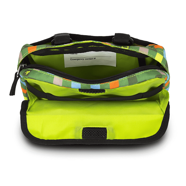 Po Campo Speedy Handlebar Bag in Checker - inside | color:checker;
