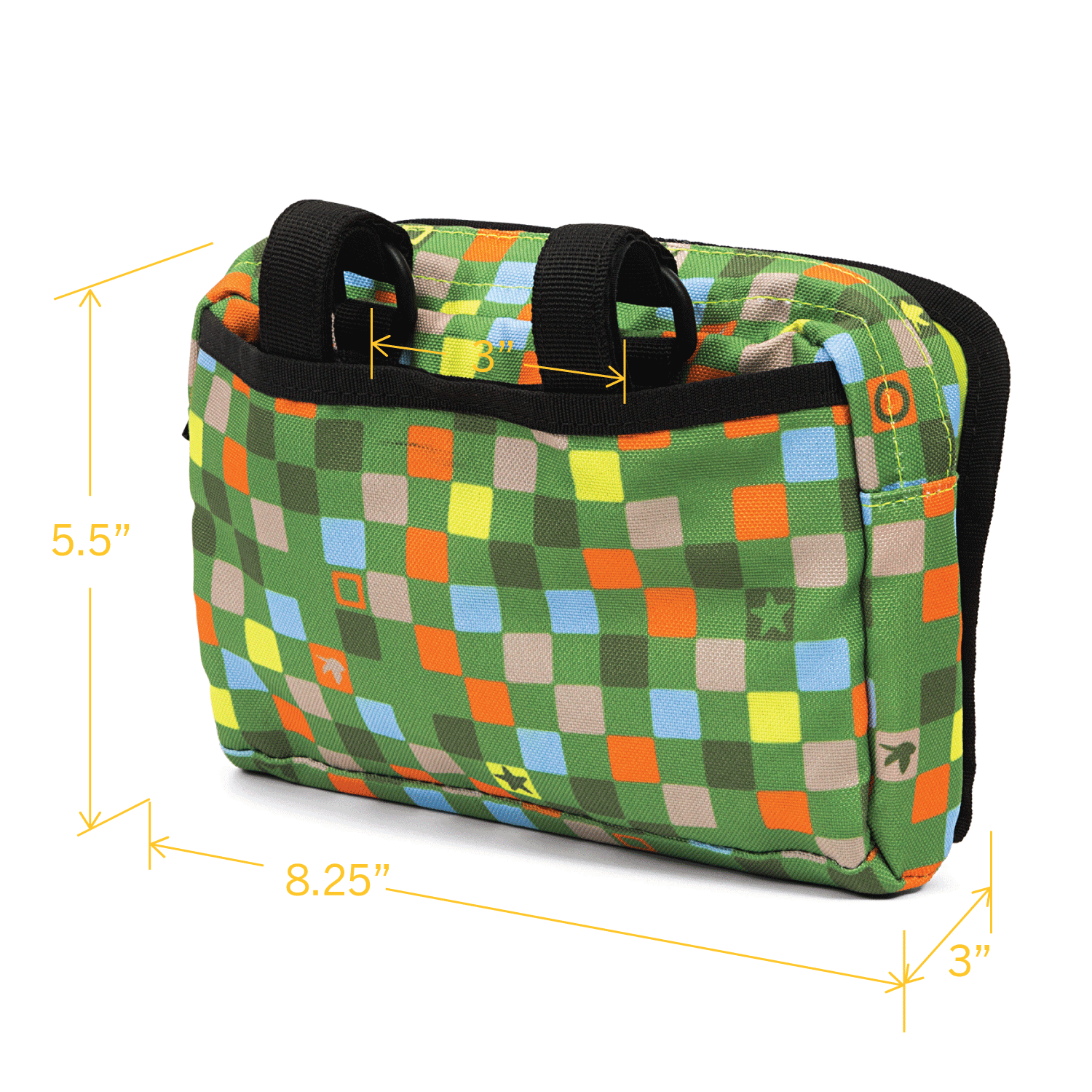 Po Campo Speedy Handlebar Bag in Checker - Po Campo color:checker;