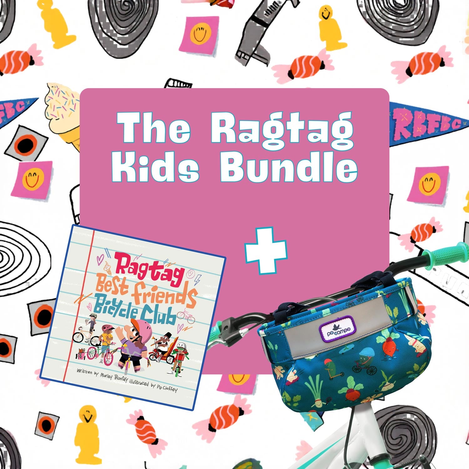 The Ragtag Kids Bundle - Veggie Bike Basket - Po Campo