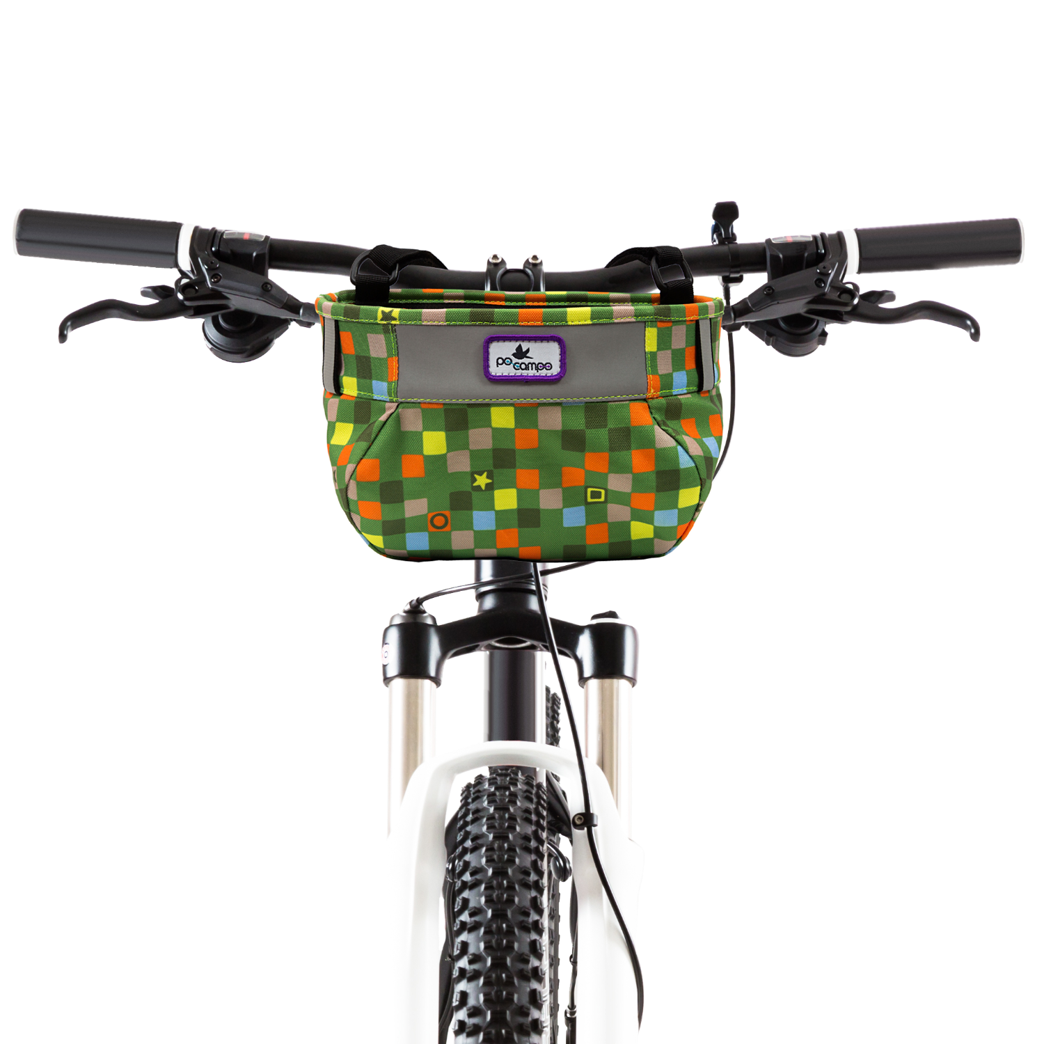 Po Campo Whoosh Fabric Basket in Checker | color:checker;