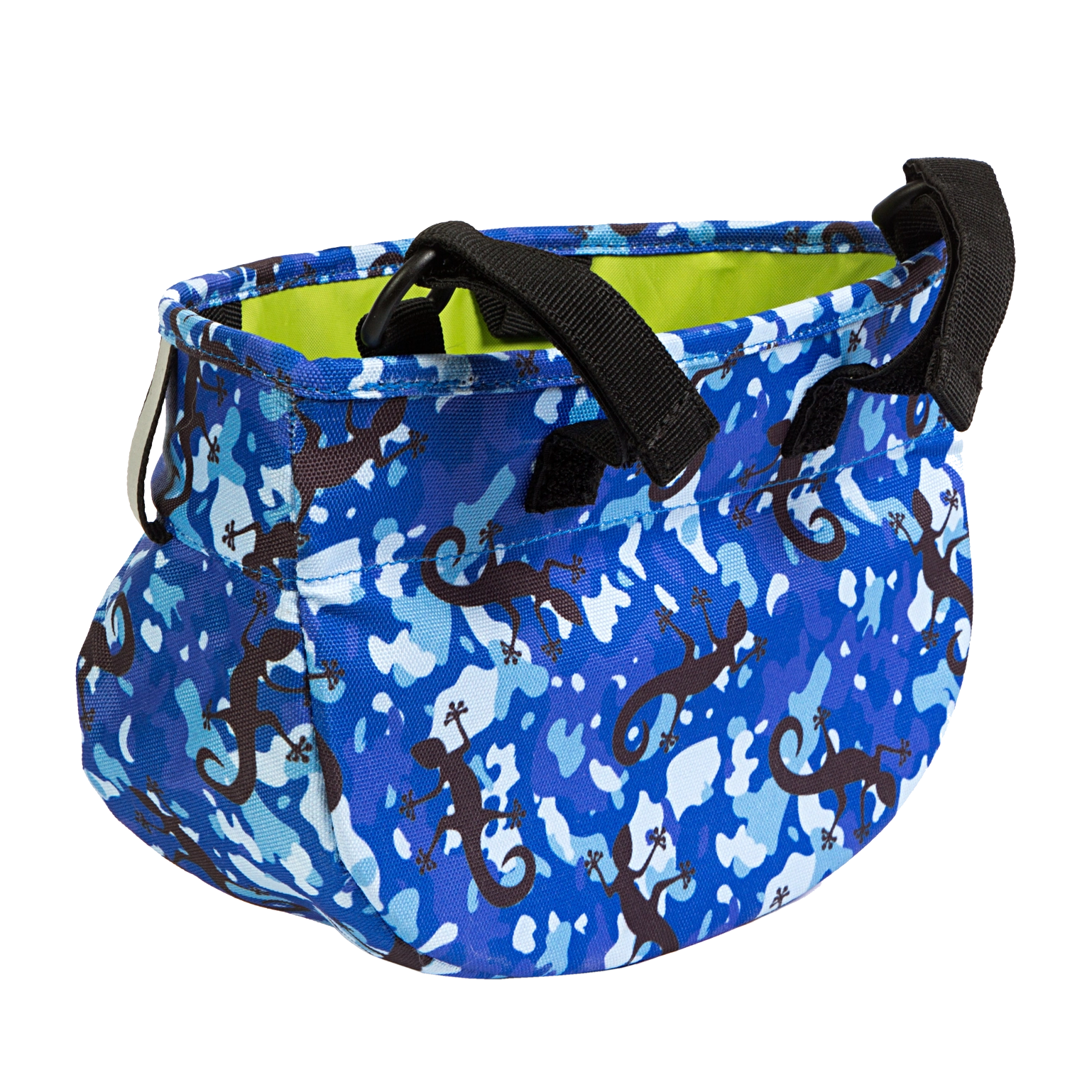 Po Campo Whoosh Fabric Basket in blue gecko | color:blue gecko;