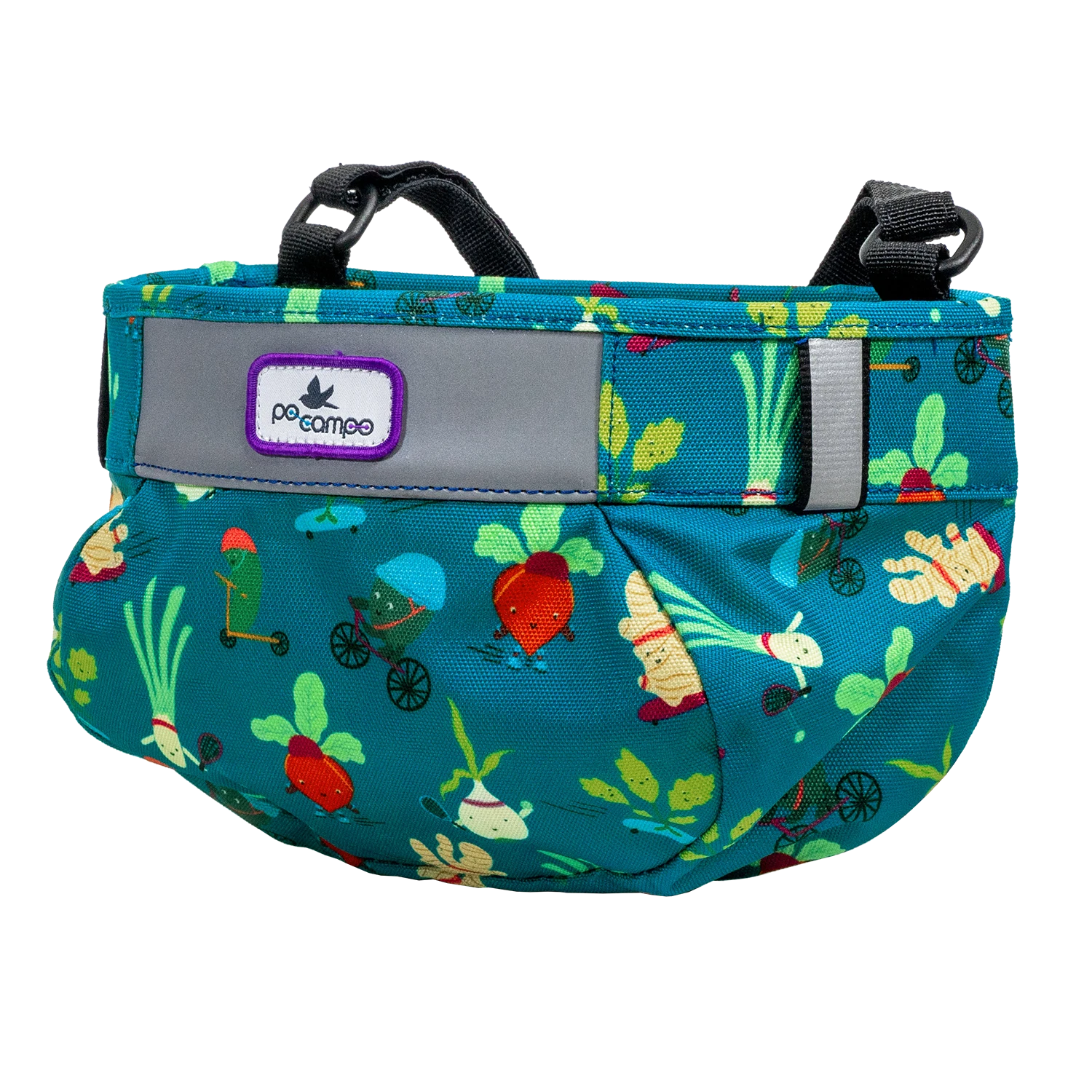 Po Campo Whoosh Fabric Basket in Veggie - Po Campo color:veggie;