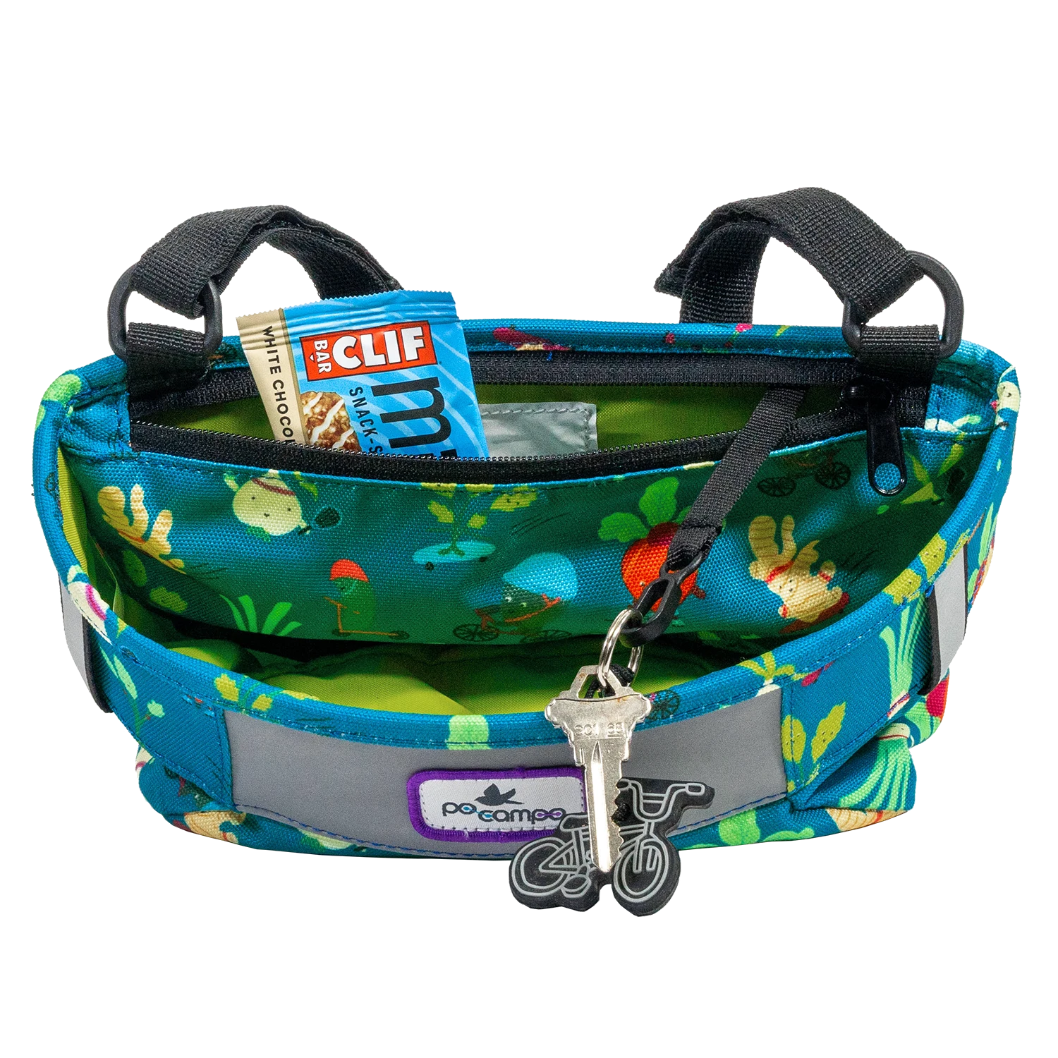 Po Campo Whoosh Fabric Basket in Veggie | color:veggie;