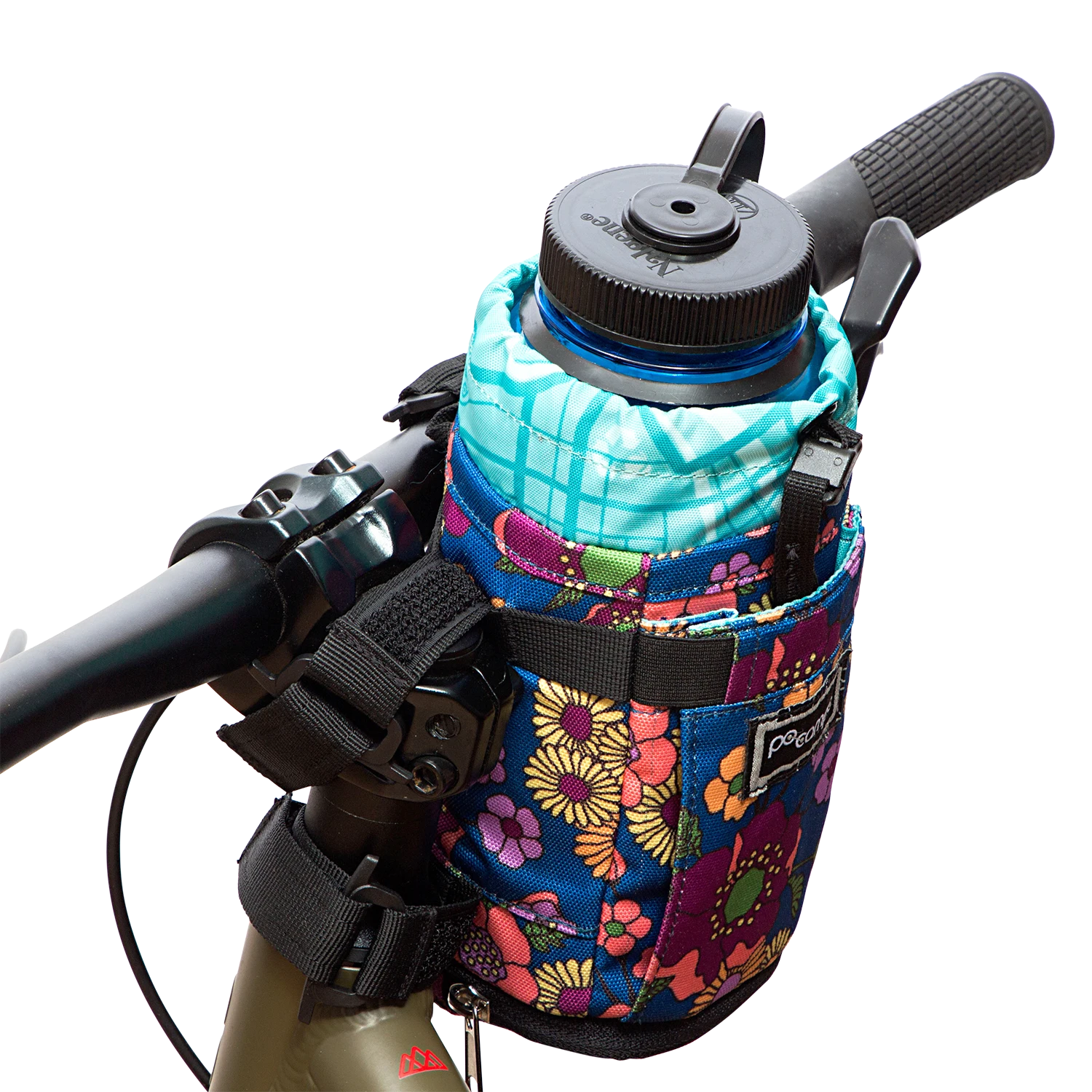 Willis Stem Bag in Meadow on bike | Po Campo color:meadow;