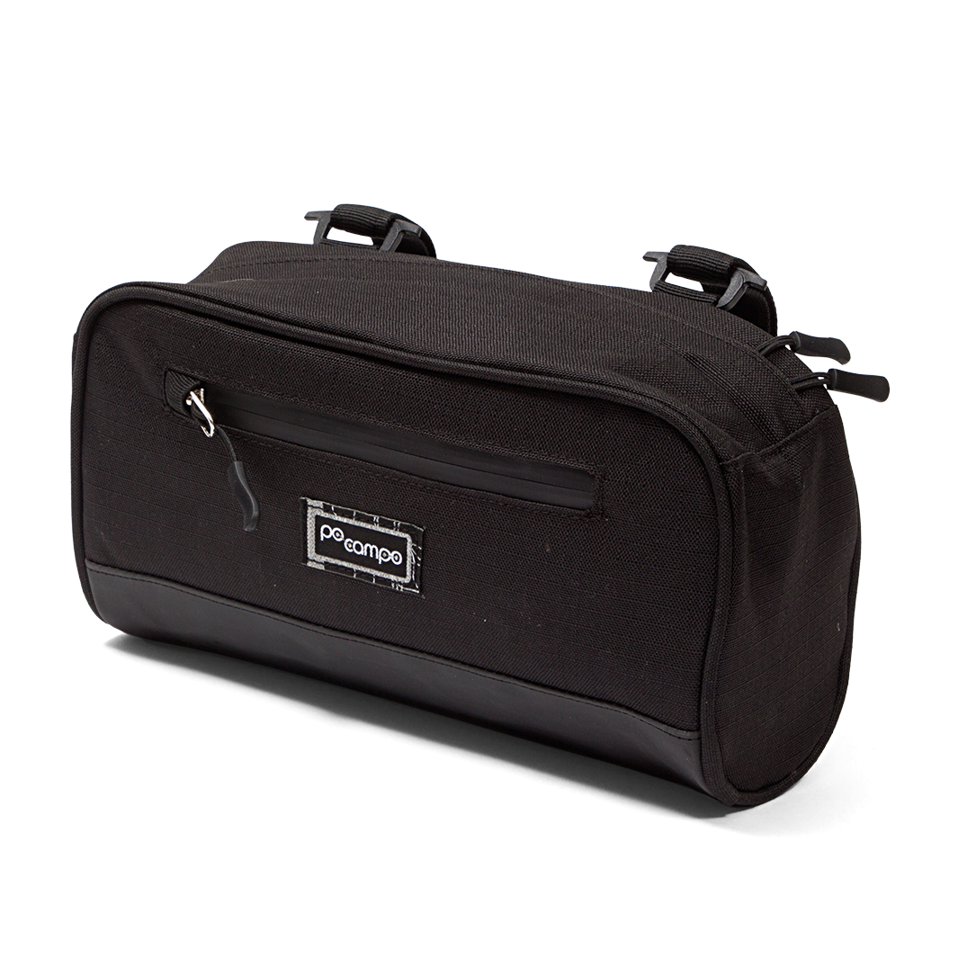 Domino Handlebar Bag - Po Campo color:black ripstop;