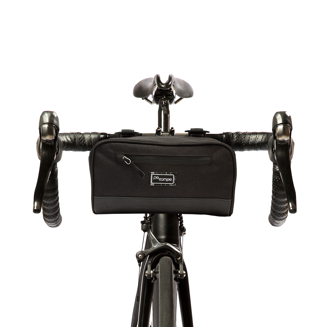 Domino Handlebar Bag - Po Campo color:black ripstop;