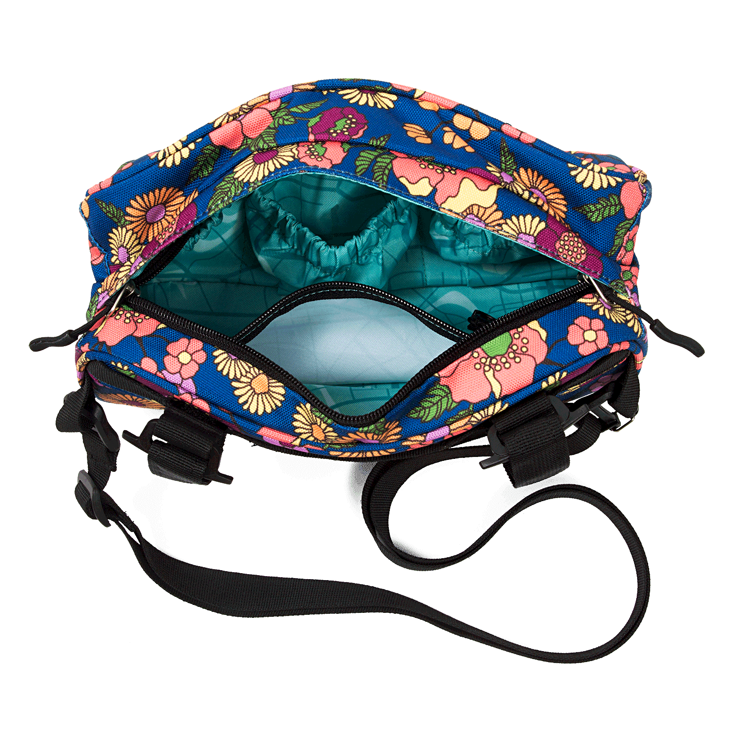 Po Campo Domino Handlebar Bag in Meadow inside | color:meadow;