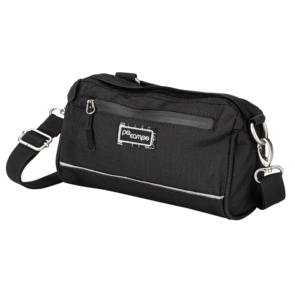 Kinga Handlebar Bag - Po Campo color:black;