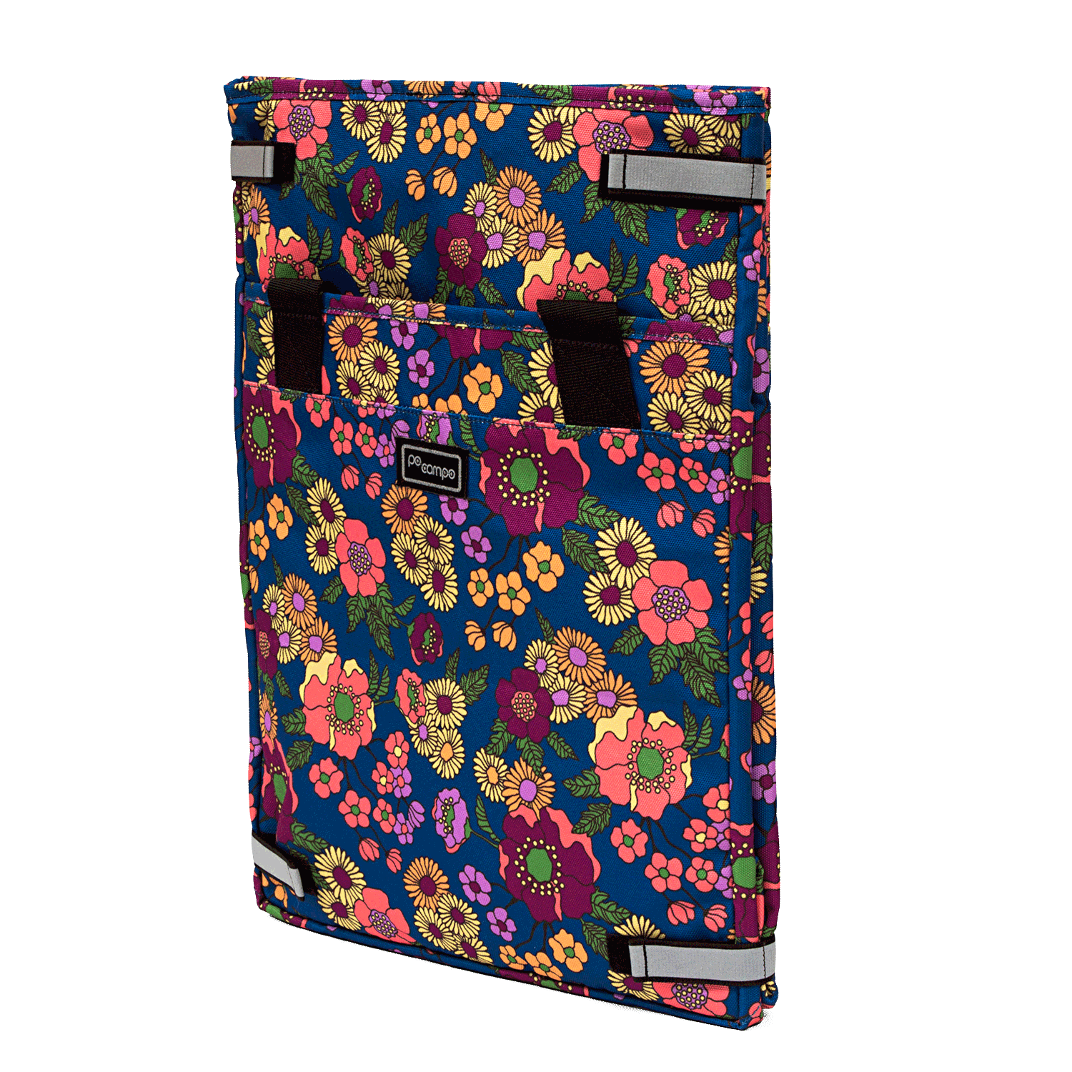 Orchard Grocery Pannier in Meadow folds flat - Po Campo color:meadow;