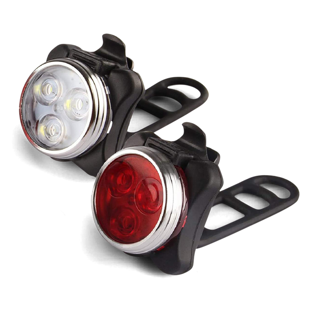 Rechargeable Clipon Bike Light 2Pack Po Campo