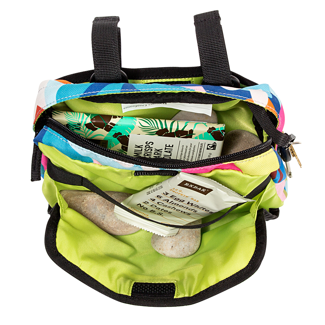 Po Campo Speedy Handlebar Bag in Aquatic inside - Po Campo color:aquatic;