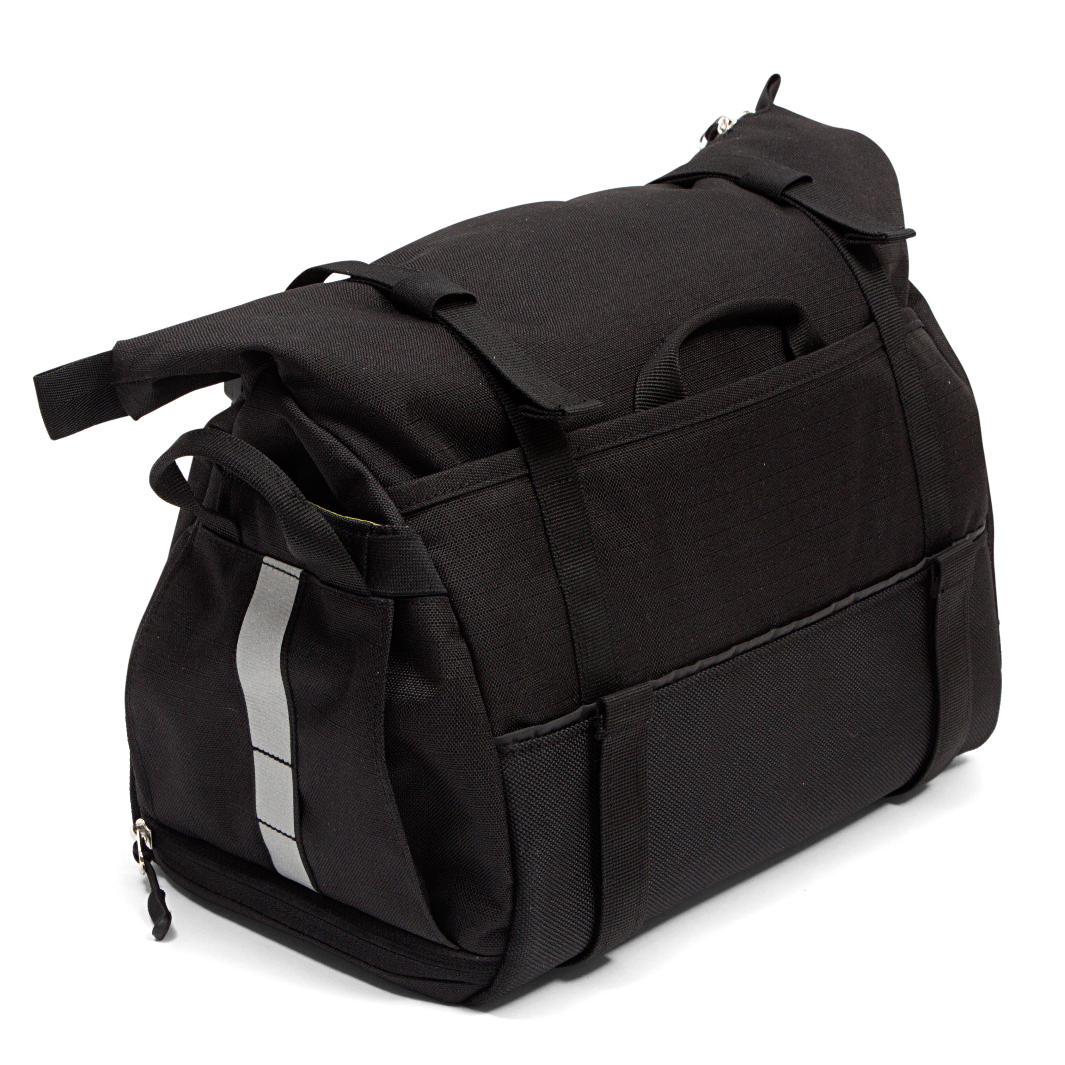 Vernon Bike Trunk Bag - Po Campo color:black ripstop;