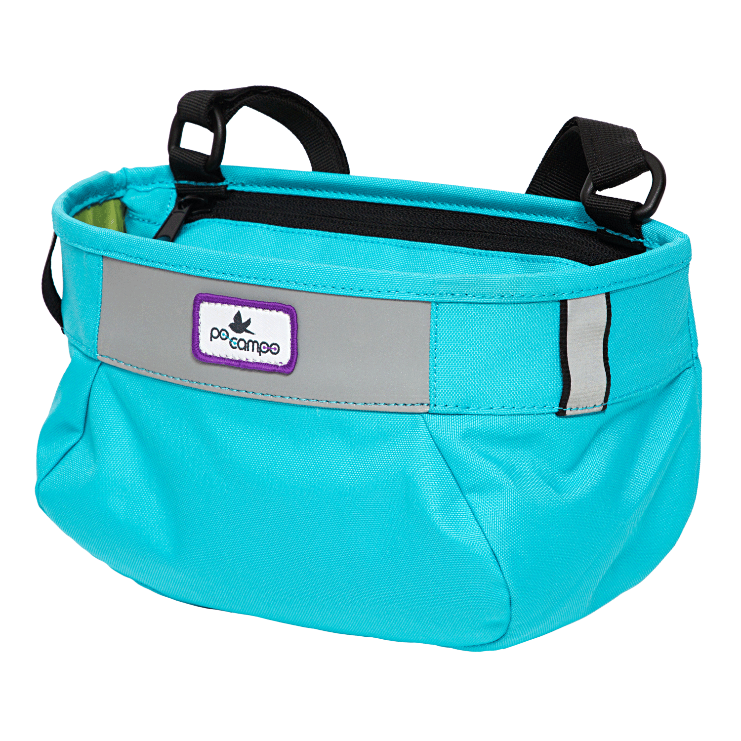 Po Campo Whoosh Fabric Basket in Blast Blue | color:blast blue;