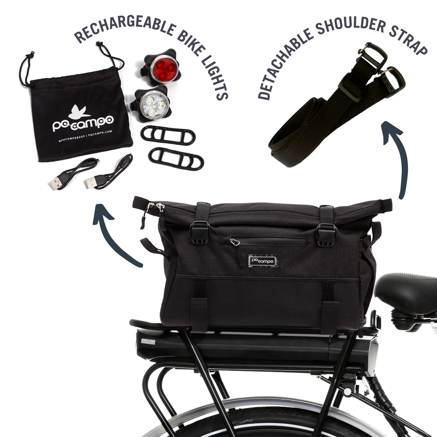 Bike Trunk Bags Stylish Trunk Bags Functional Rear Rack Bag Po Campo