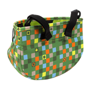 Po Campo Whoosh Fabric Basket in Checker | color:checker;