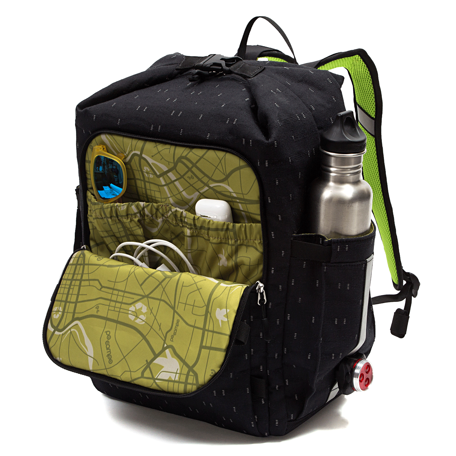 Bedford Backpack Pannier organization | color:visi-hemp;