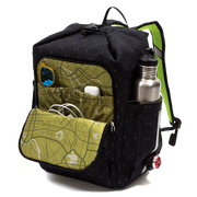 Bedford Backpack Pannier front organization | color:visi-hemp;