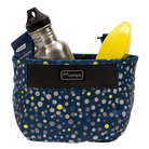 Crescent Bike Basket front - Po Campo color:bubbly;