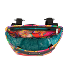 Crescent Bike Basket on bike - Po Campo color:tropical nights;