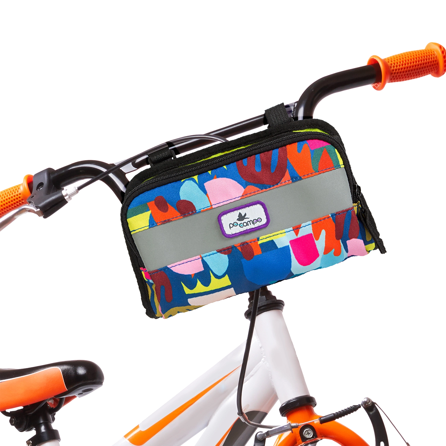 Dart Handlebar Bag - Po Campo color:aquatic;