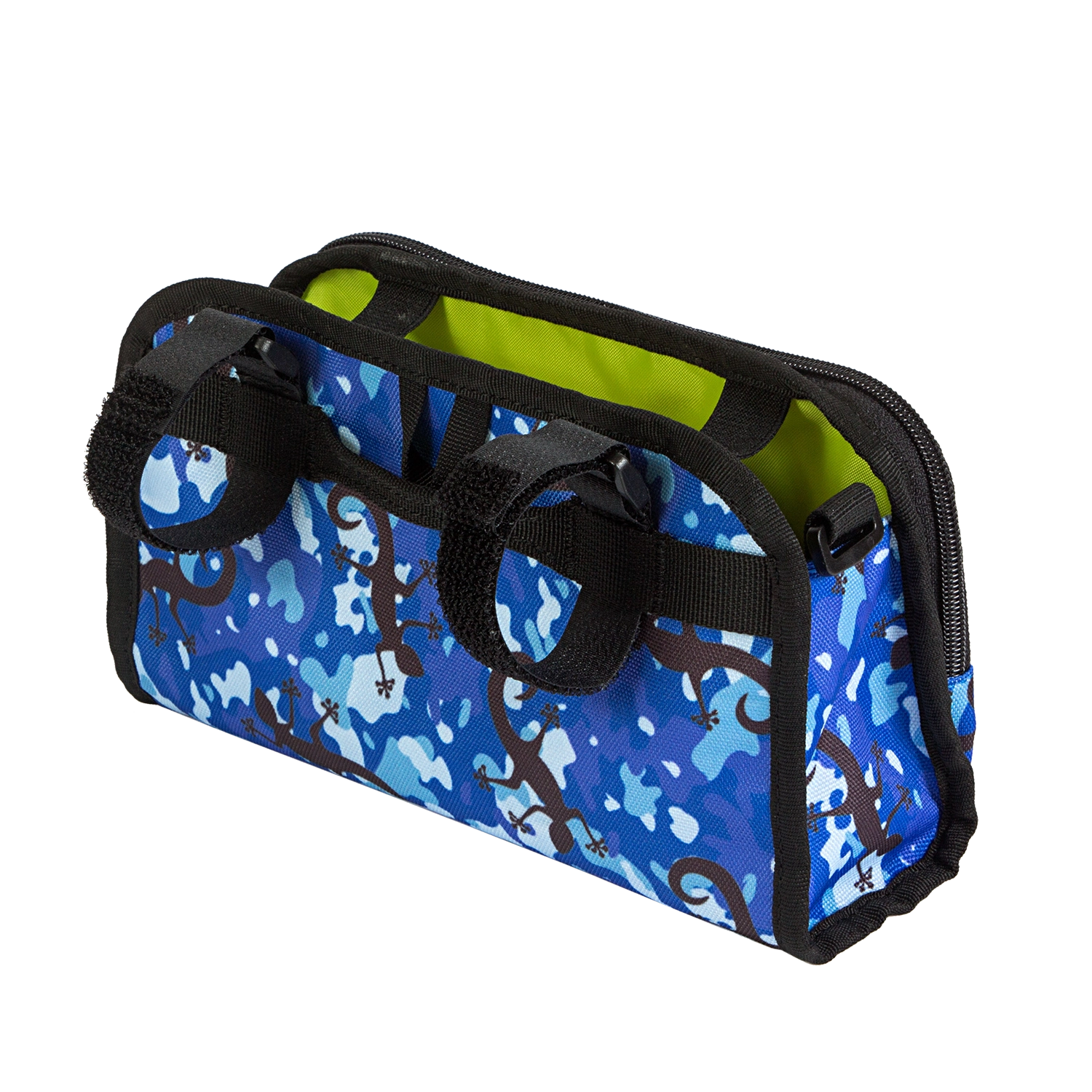 Dart Handlebar Bag - Po Campo color:blue gecko;