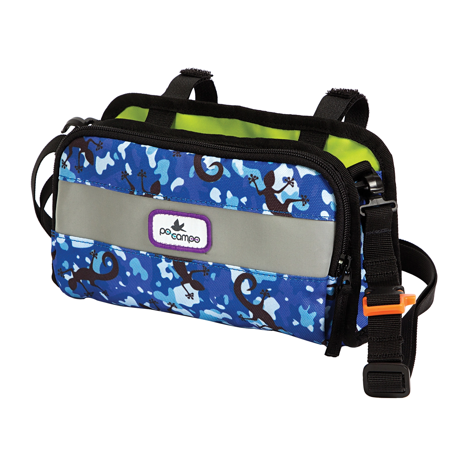 Dart Handlebar Bag - Po Campo color:blue gecko;