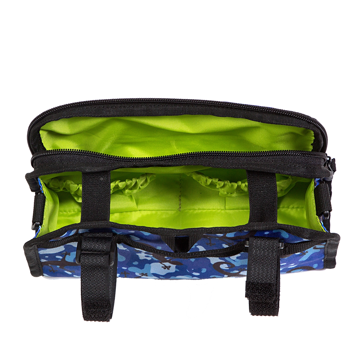 Dart Handlebar Bag - Po Campo color:blue gecko;
