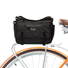 Katy Bike Trunk Bag black ripstop on bike - Po Campo color:black ripstop;
