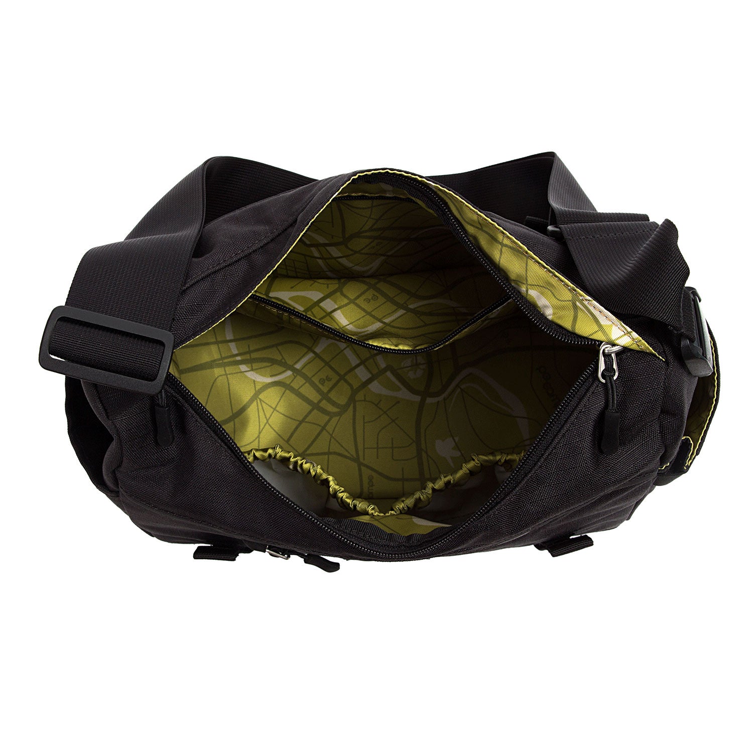 Katy Bike Trunk Bag black ripstop inside - Po Campo color:black ripstop;