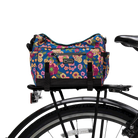 Katy Bike Trunk Bag on bike - Po Campo color:meadow;