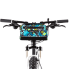 Kinga Handlebar Bag in Blocks on handlebars | Po Campo color:blocks;