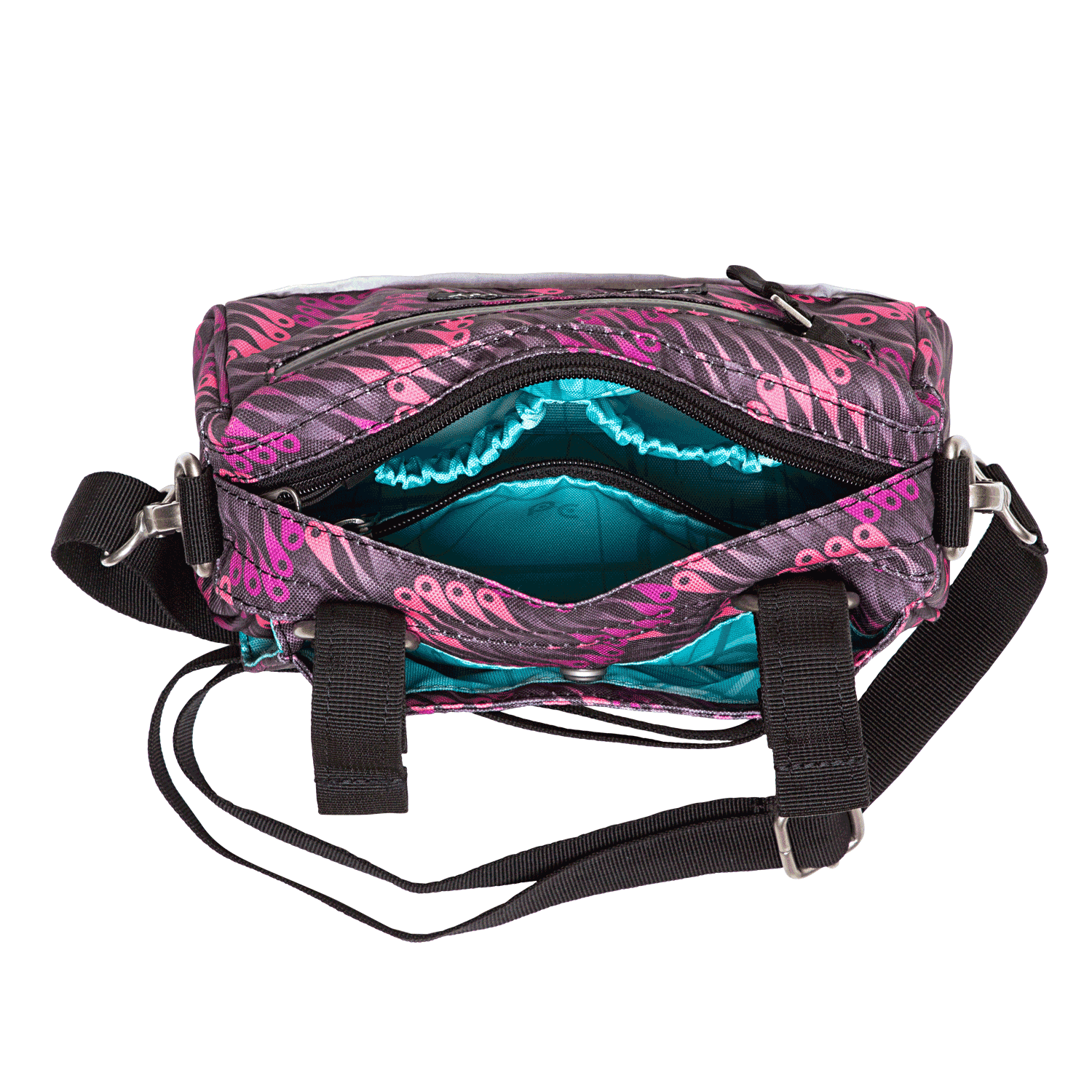 Kinga Handlebar Bag in Minilink on handlebars | Po Campo color:minilink;