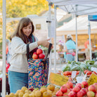Orchard Grocery Pannier in Meadow - Po Campo color:meadow;