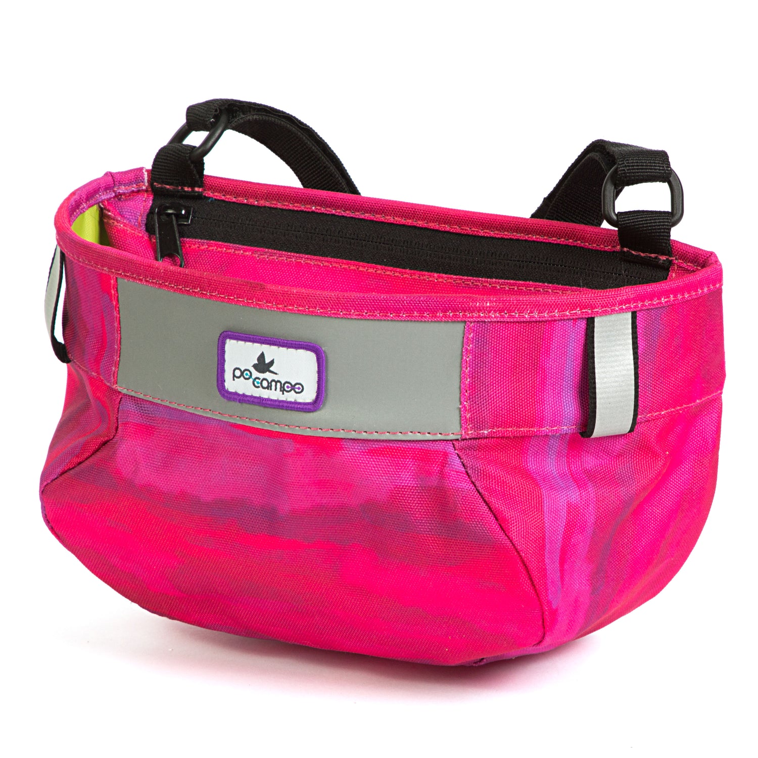 Po Campo Whoosh Fabric Basket in blue gecko | color:blue gecko;